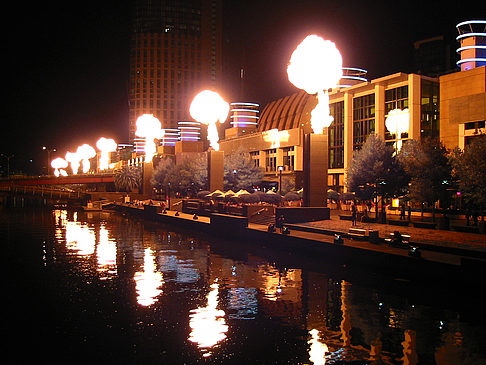 Foto Melbourne in der Nacht