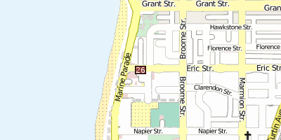 Cottesloe, Western Australia Stadtplan